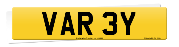 Registration number VAR 3Y